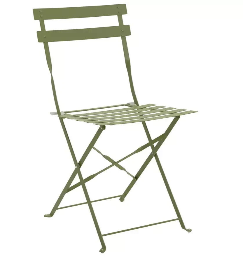 Habitat Eve 4 Seater Folding Metal Patio Set - Light Green | Outdoor Garden Set