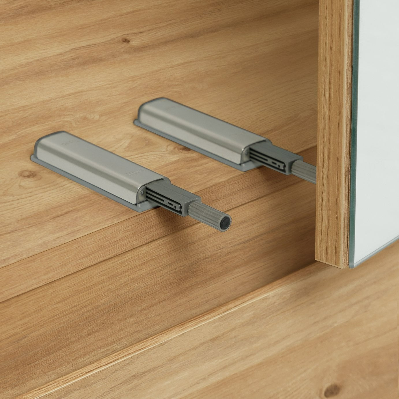 Jenson 2 Door 2 Drawer Mirror Wardrobe - Oak Effect | Mirror wardrobe oak finish