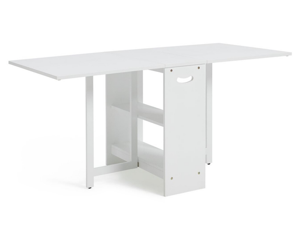 Habitat Home Toby Folding 4 - 6 Seater Dining Table - White | Kitchen Furniture