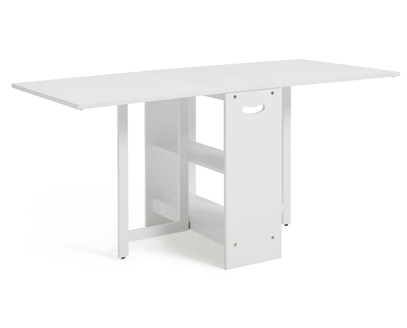 Habitat Home Toby Folding 4 - 6 Seater Dining Table - White | Kitchen Furniture