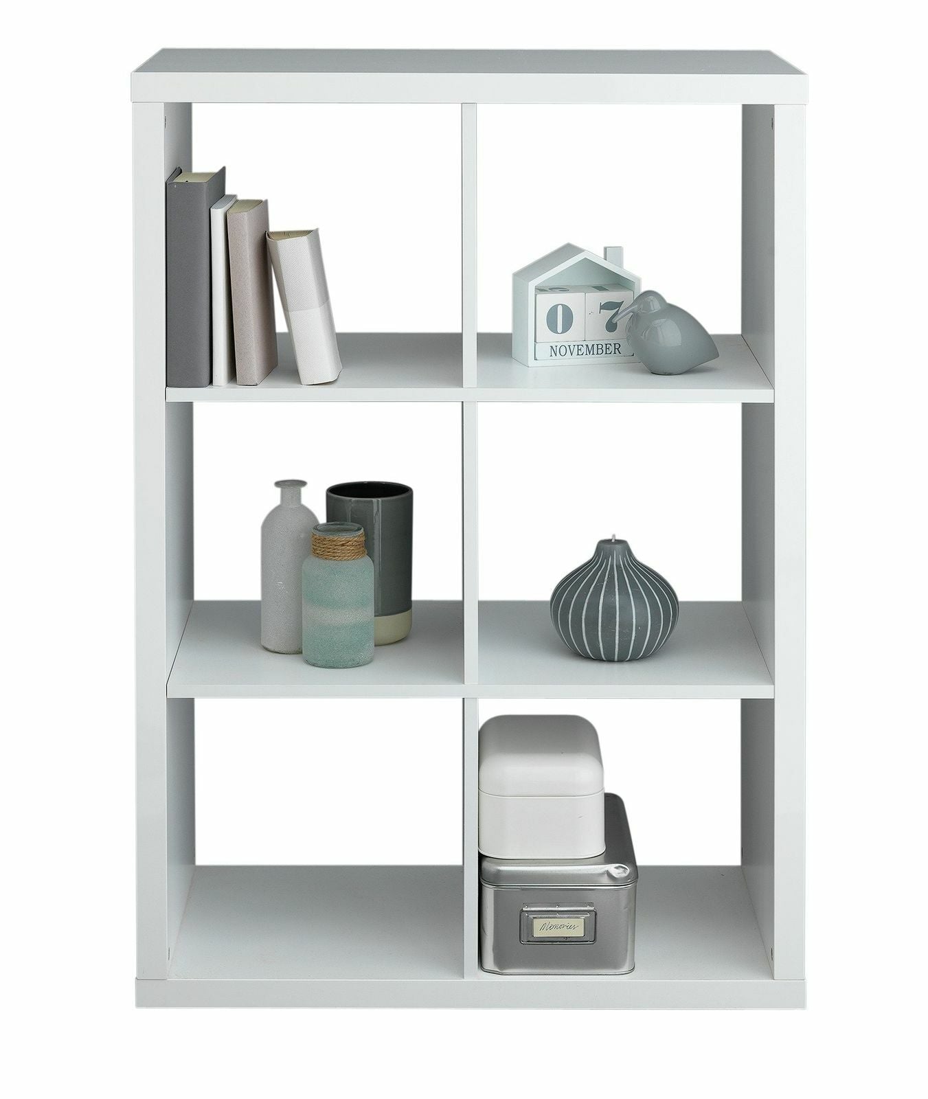 Habitat Squares Plus 6 Cube Storage Unit - White | Organiser Shelf Living Room