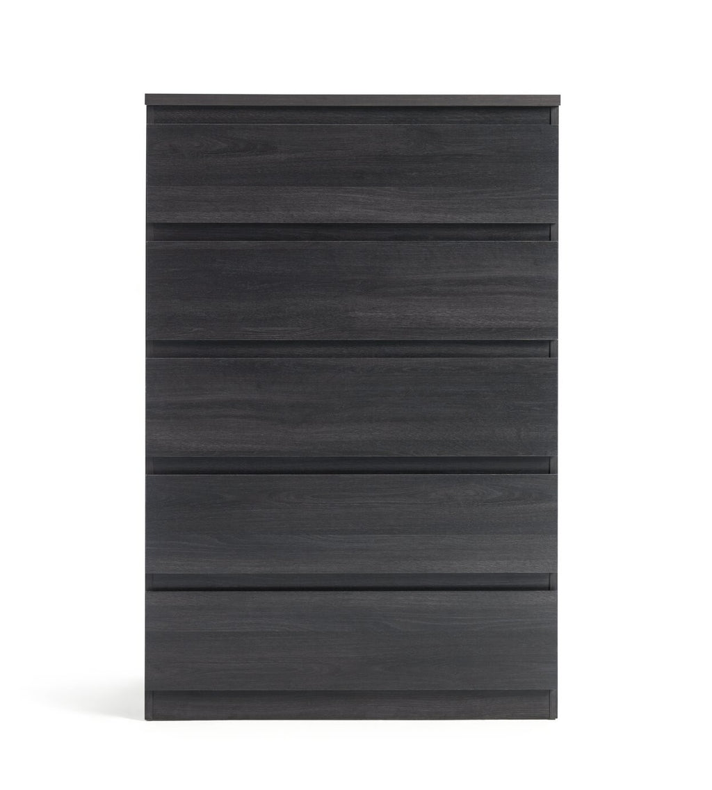 Habitat Jenson 5 Drawer Chest - Black Brown