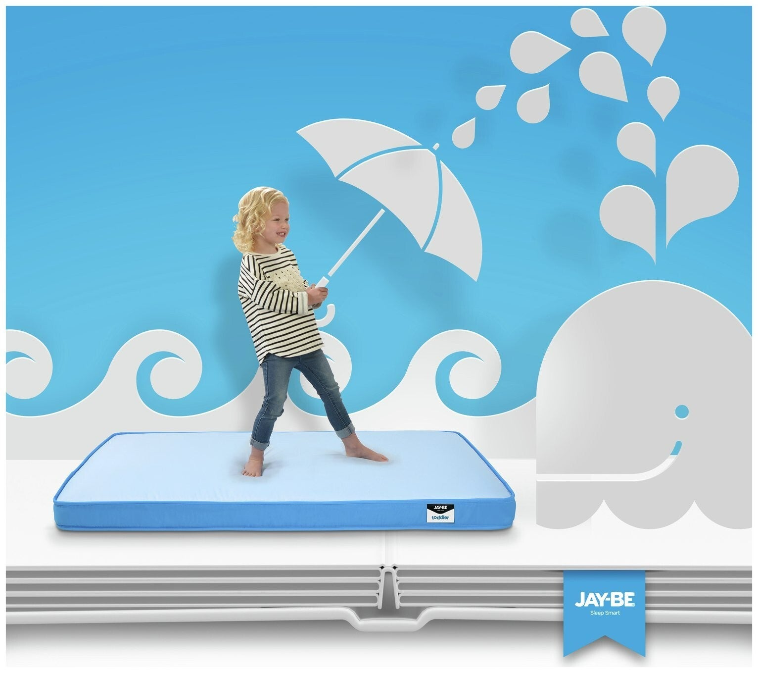 Jay-Be Waterproof Anti-Allergy Spring Toddler - Mattress