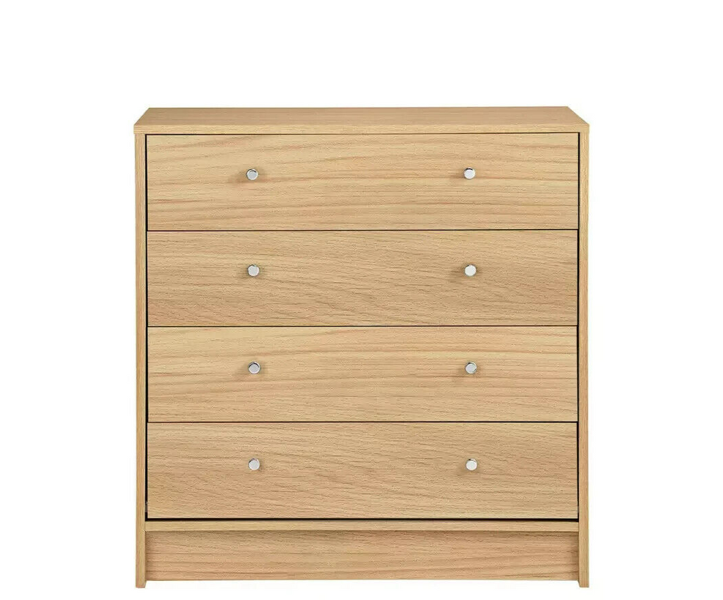 Malibu 4 Drawer Wide Chest - Beech Effect