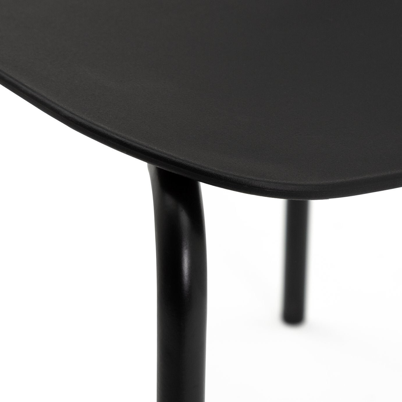 Stella Wood Effect Dining Table & 4 Black Chairs