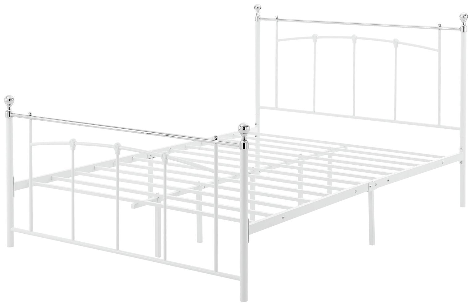 Yani Kingsize Metal Bed Frame - White
