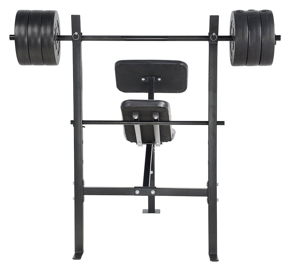 Opti Bench with 30kg Weights | Home Gym Fitness Equipment for Strength Training
