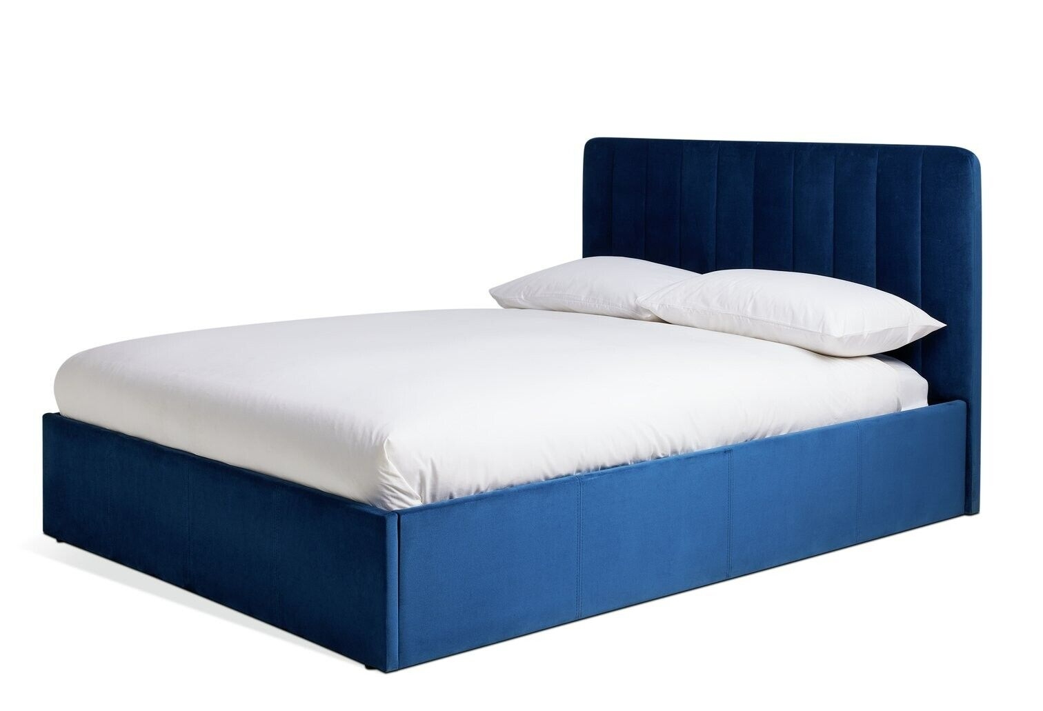 Pandora Double End Lift Ottoman Bed - Navy