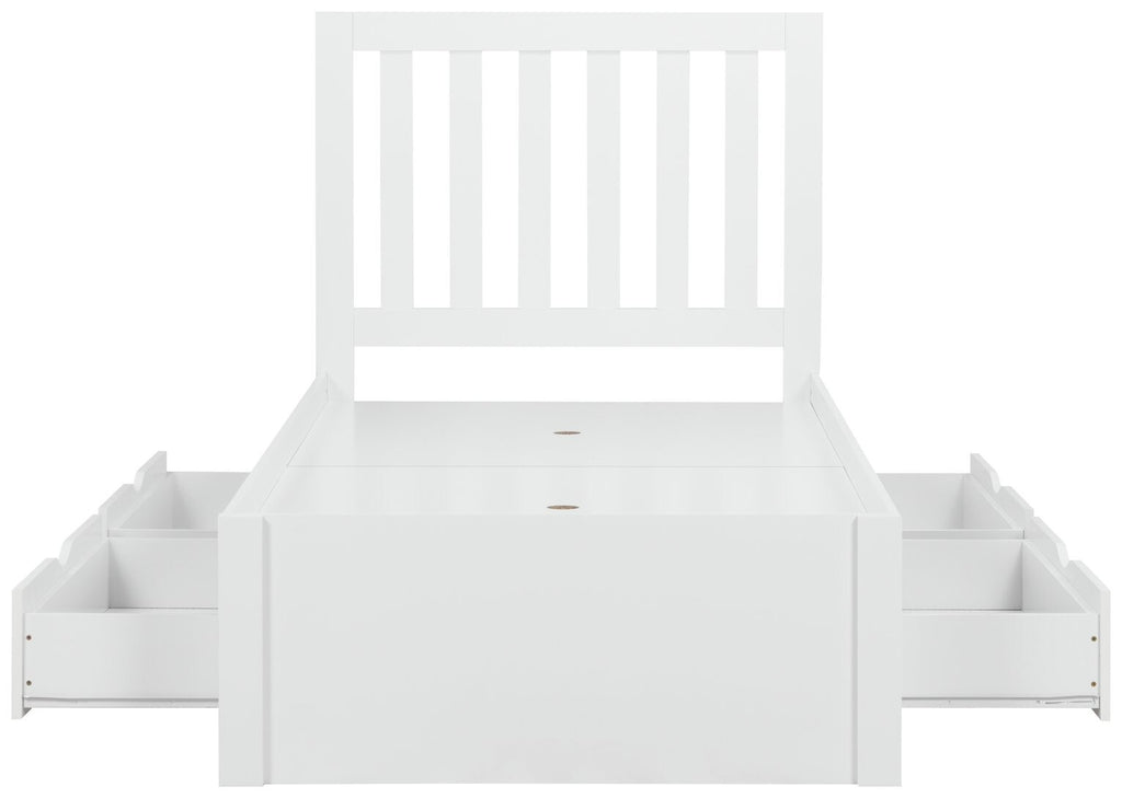 Birlea Appleby Single Wood Effect Bed Frame - White