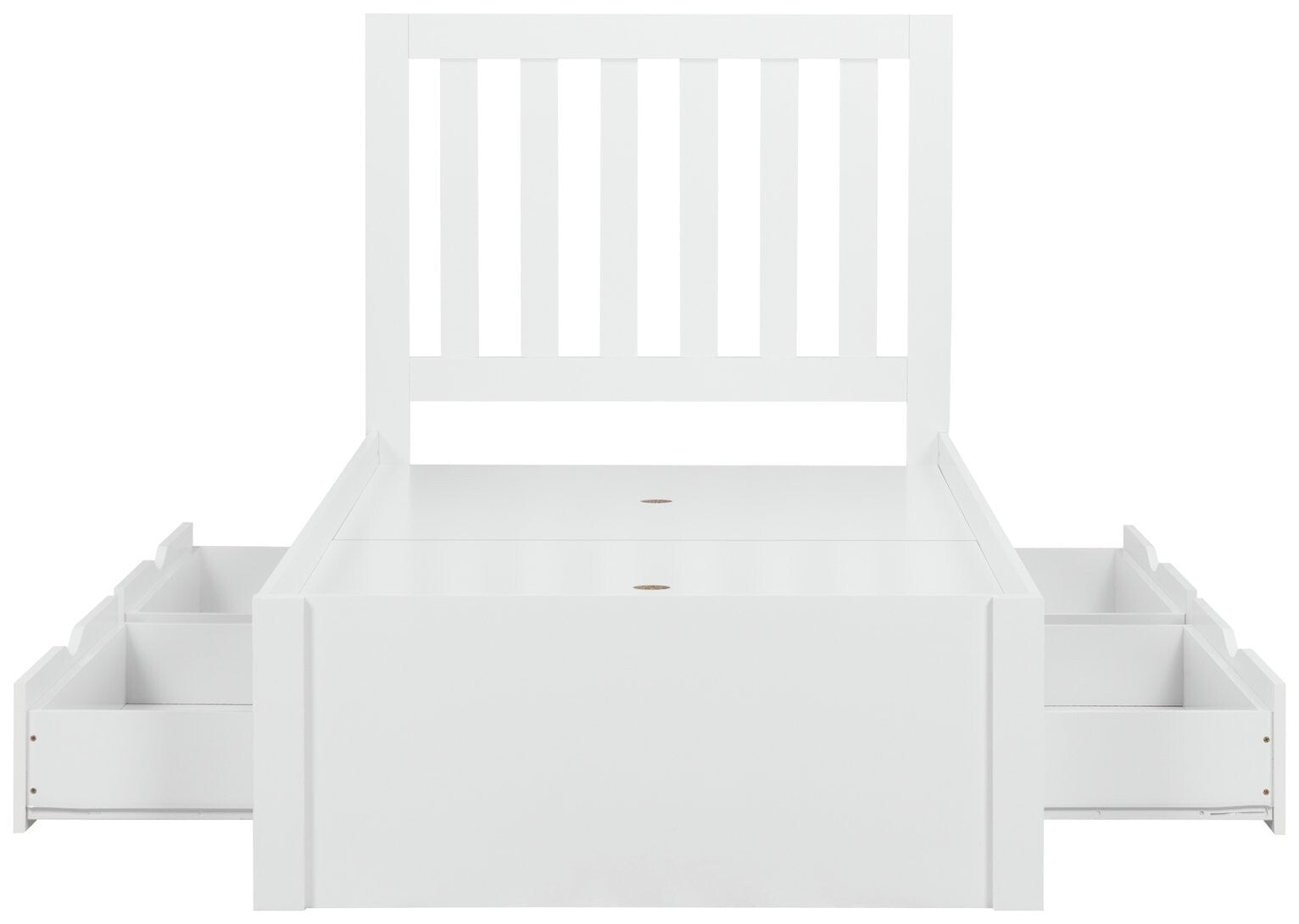 Birlea Appleby Single Wood Effect Bed Frame - White