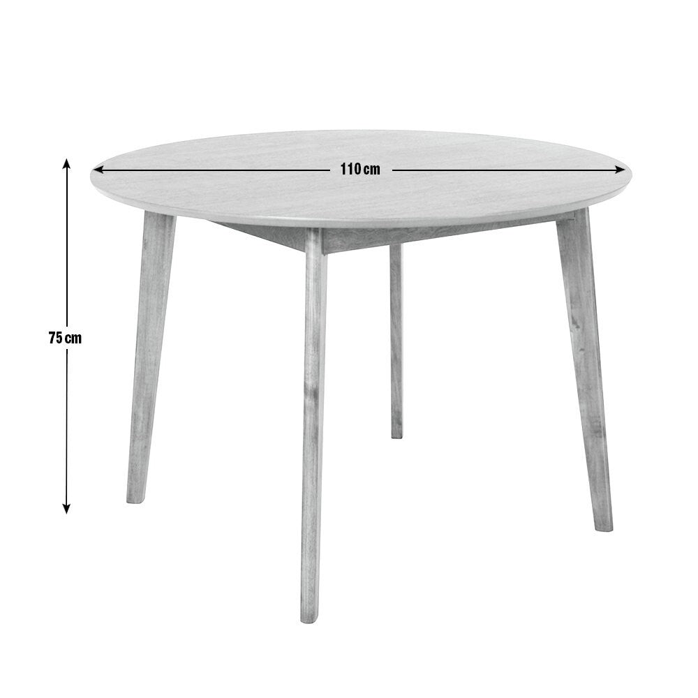Habitat Skandi Walnut Veneer Round 4 Seater Table