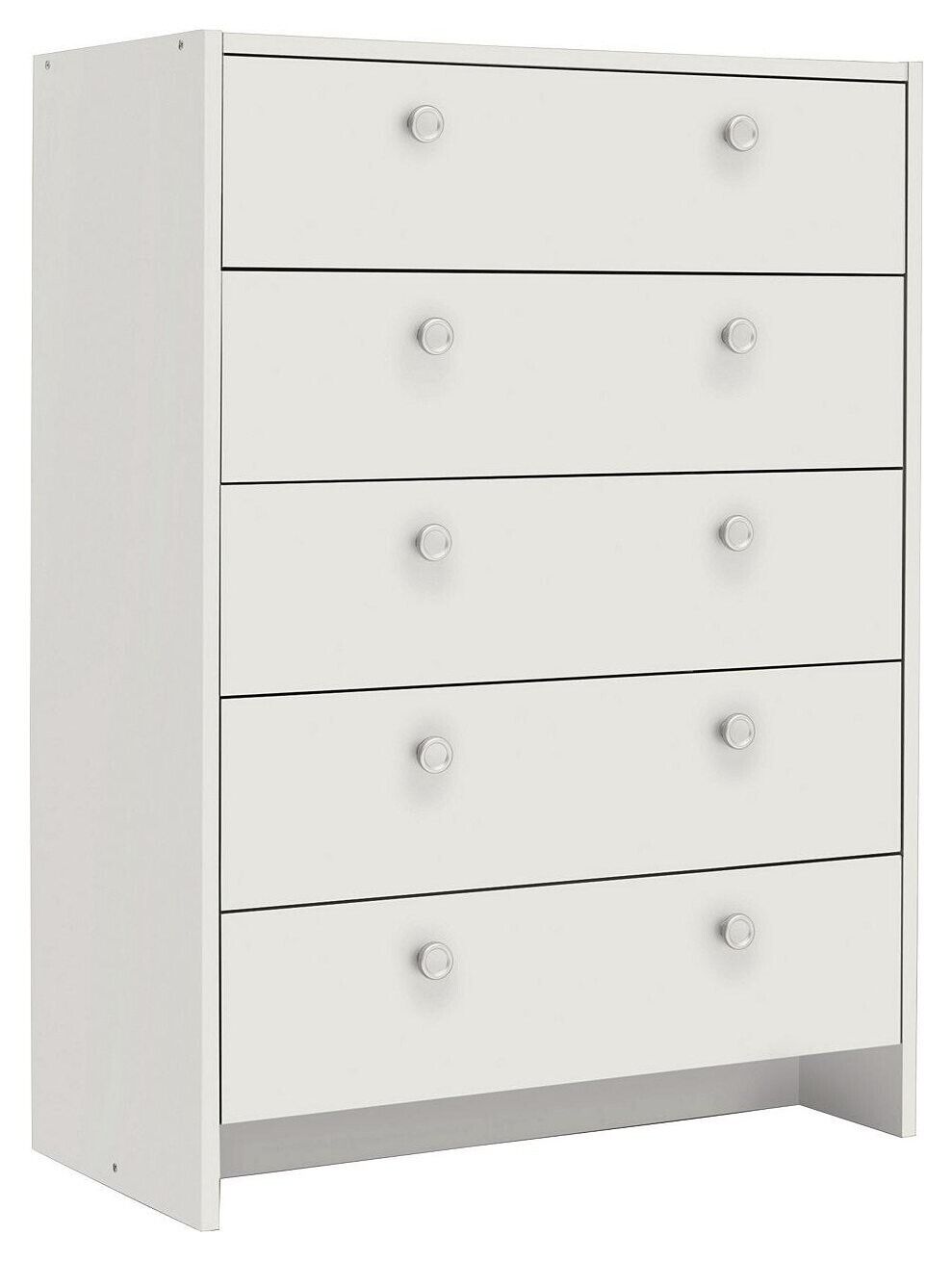 Seville 5 Drawer Chest - White ( B Grade )