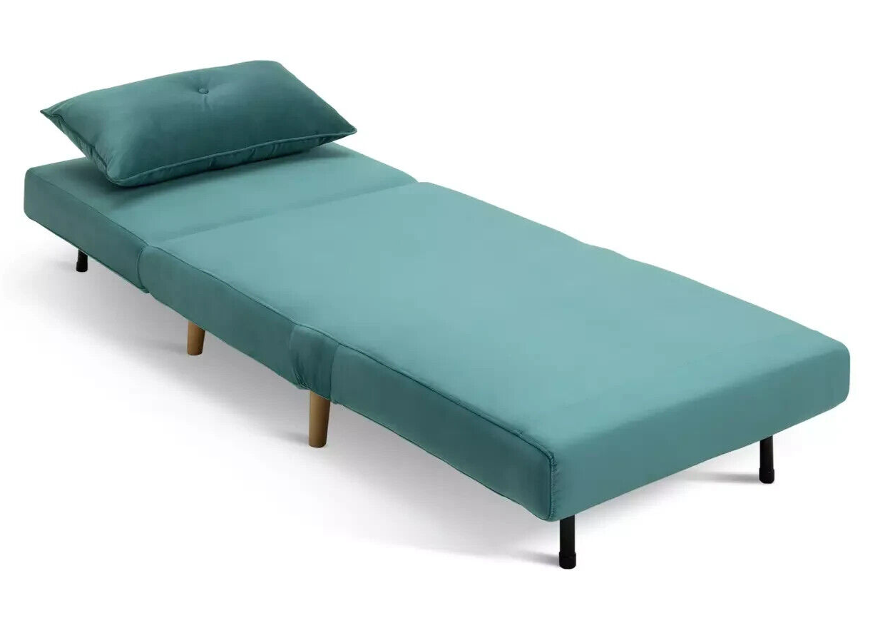 Habitat Roma Single Compact Fabric Chairbed - Teal