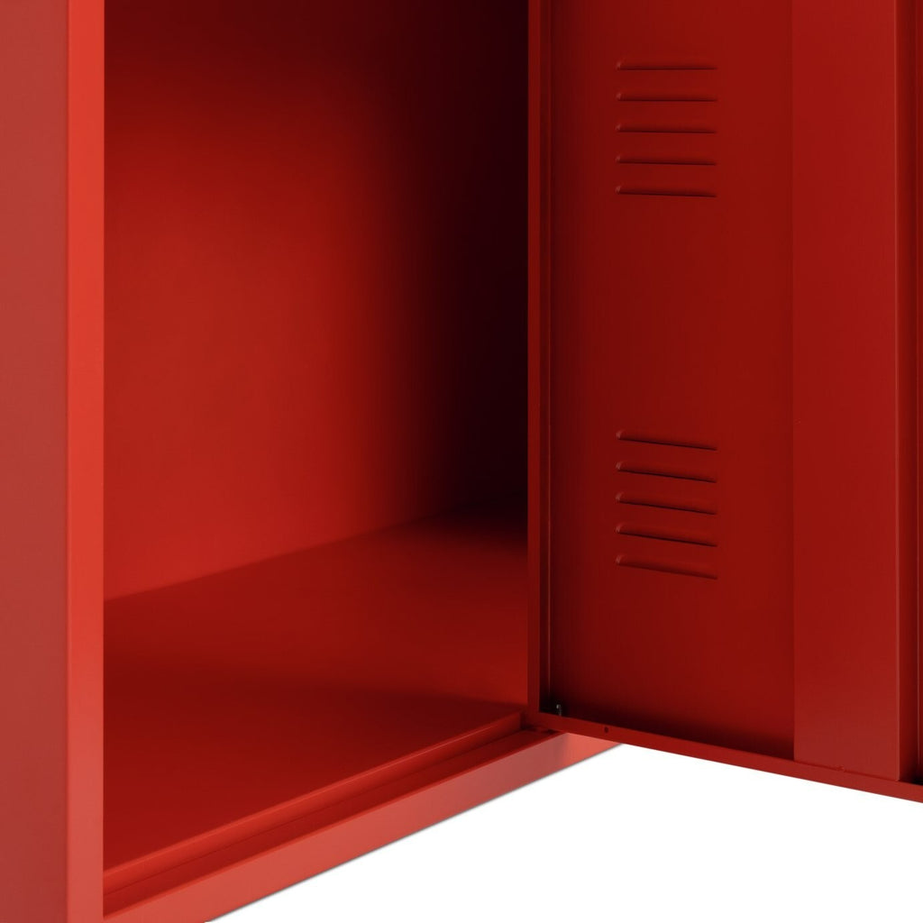 Habitat Stevie 3 Door Locker - Red