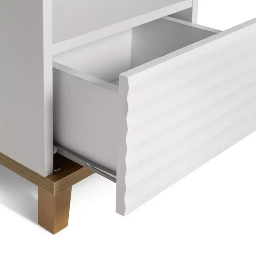 Habitat Cleo 1 Drawer Bedside Table - White