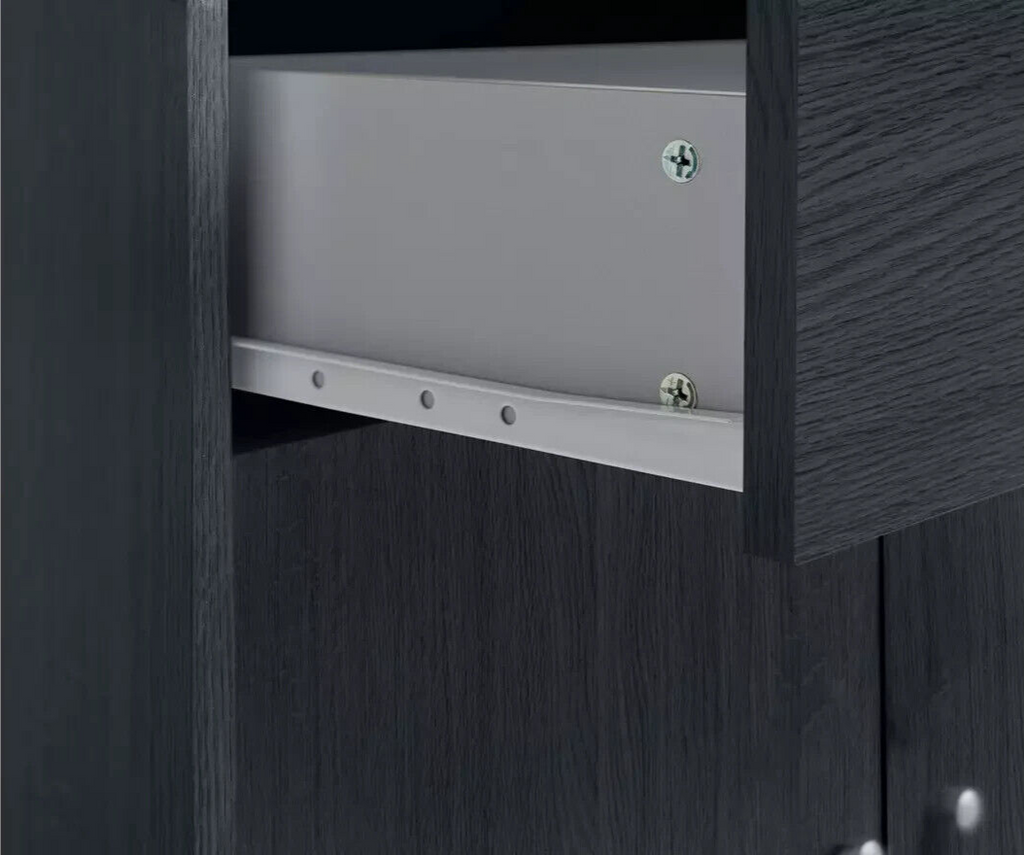 Maine 2 Door 1 Drawer Sideboard - Black