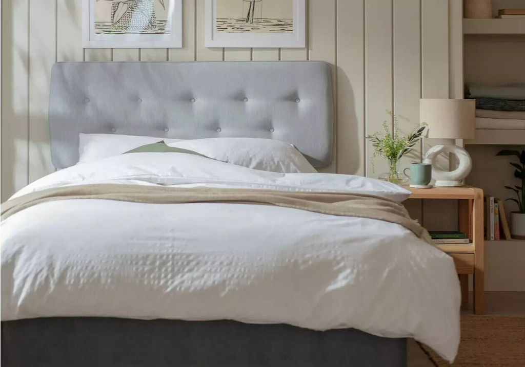 Skandi Small Double Headboard - Light Grey