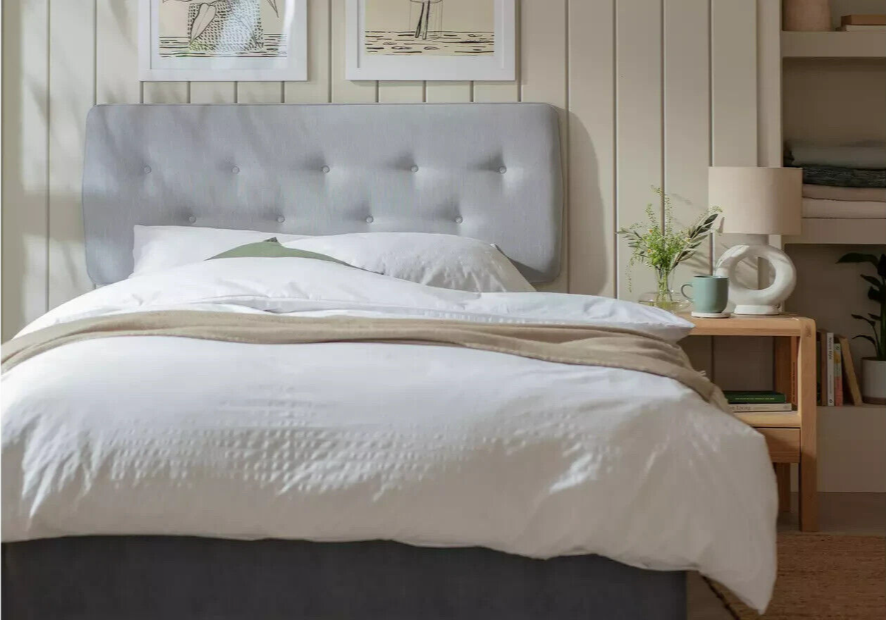 Skandi Small Double Headboard - Light Grey
