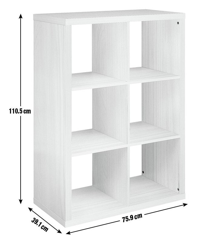 Habitat Squares Plus 6 Cube Storage Unit - Dark Oak