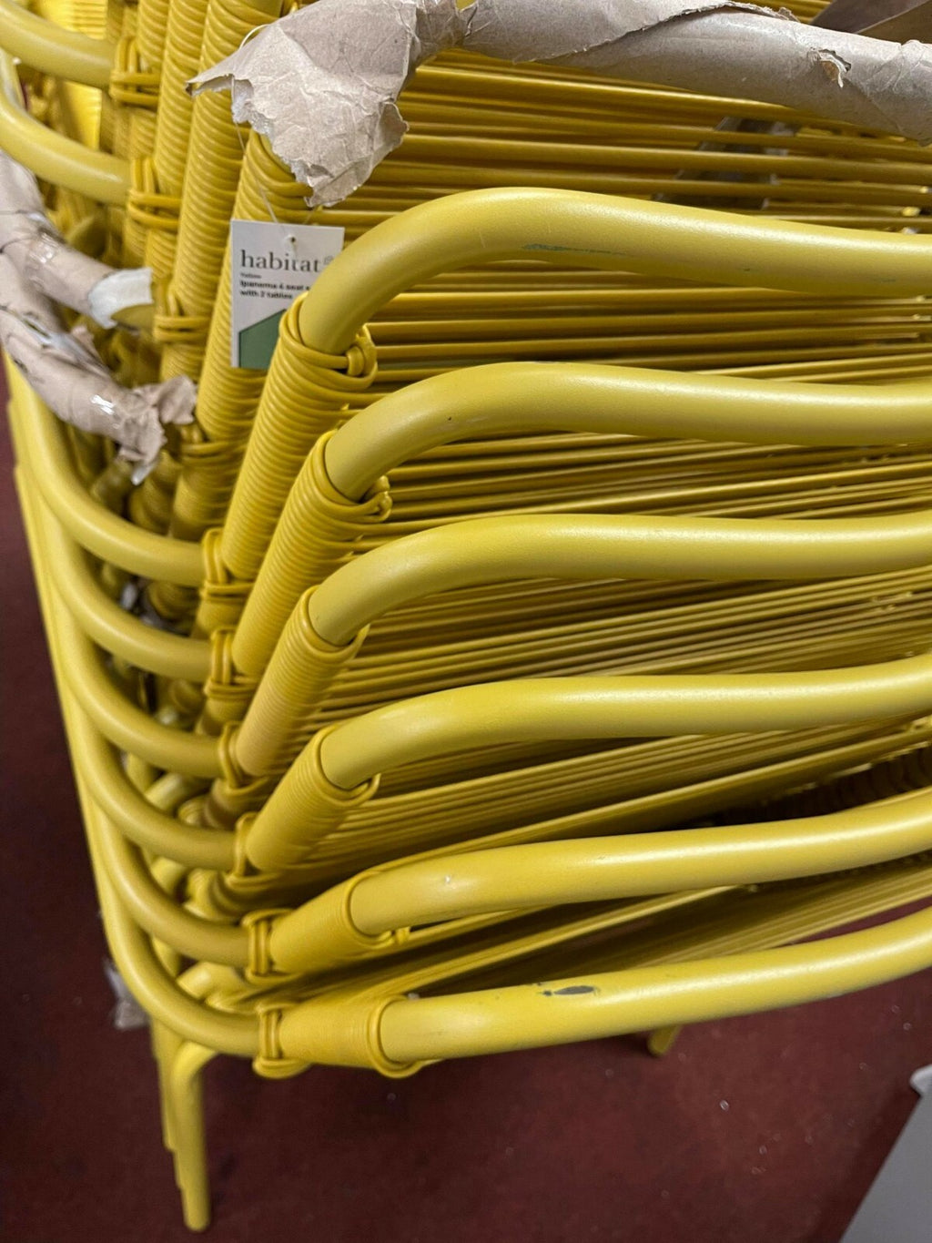 Ipanema garden chairs yellow x2