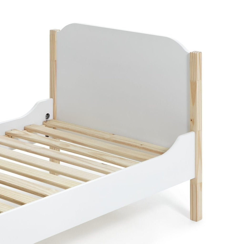 Habitat Nico Single Wooden Bed Frame - White & Pine