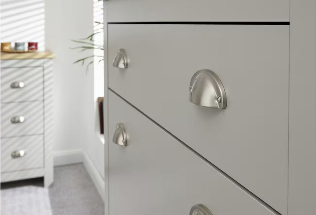 Lancaster 2 Door 1 Drawer Shoe Cabinet - Grey