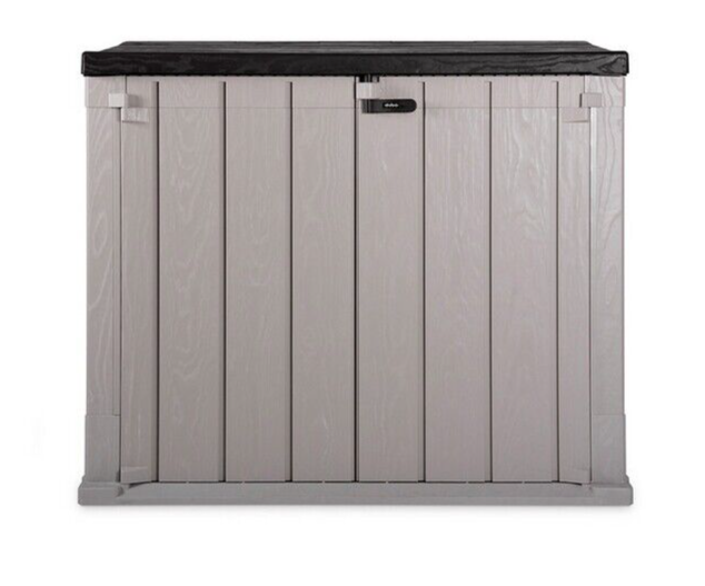 Toomax Storaway 842L Wood Effect Garden Storage Shed - Grey
