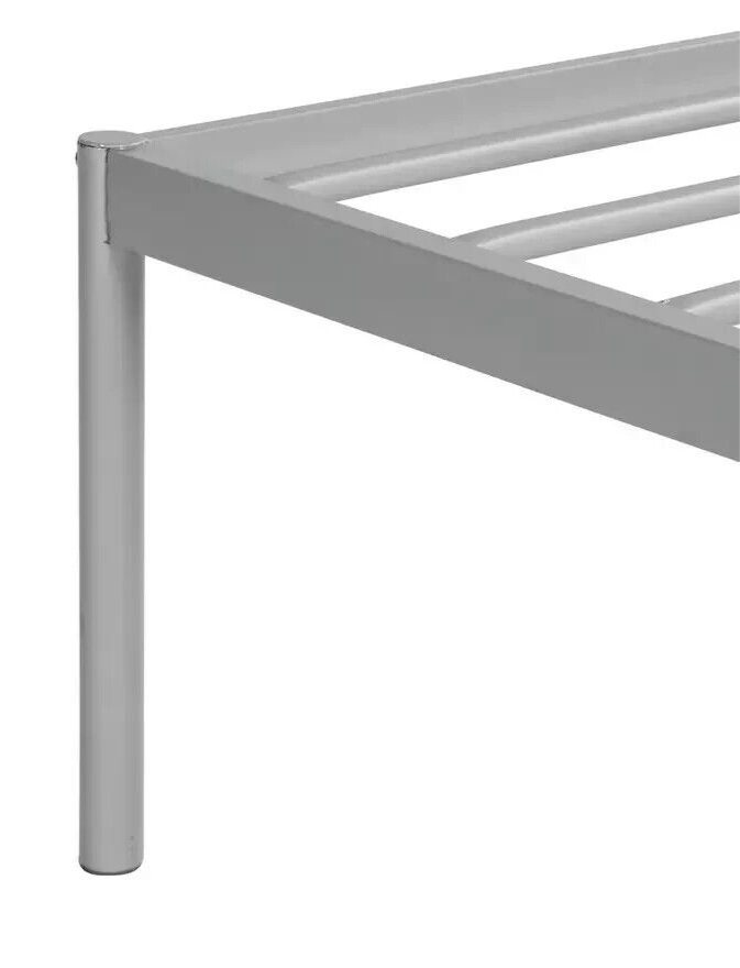 Freja Single Metal Bed Frame - Silver
