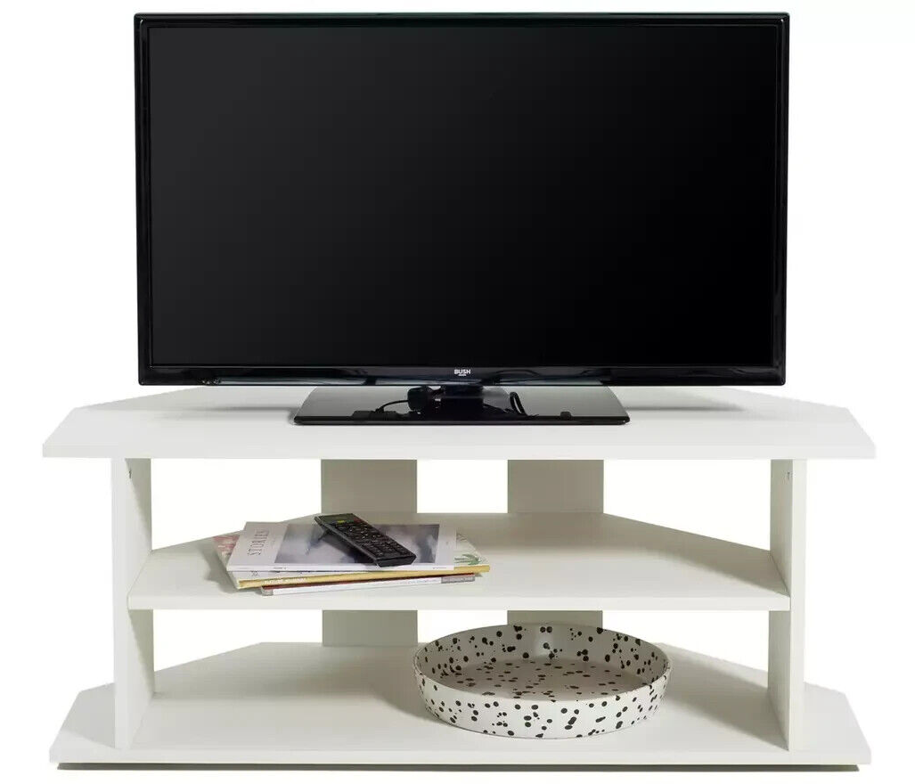 Corner TV Unit - White