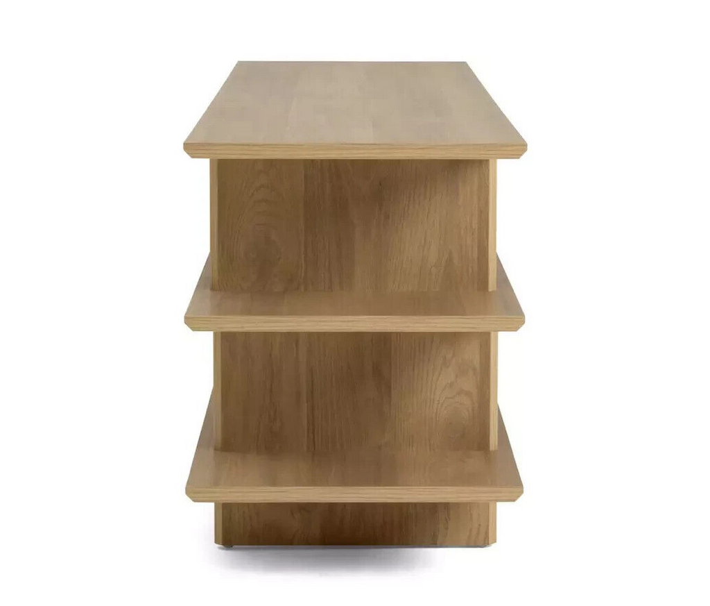 Raymond TV Unit Oak | Modern Entertainment Stand Living Room TV Media Storage