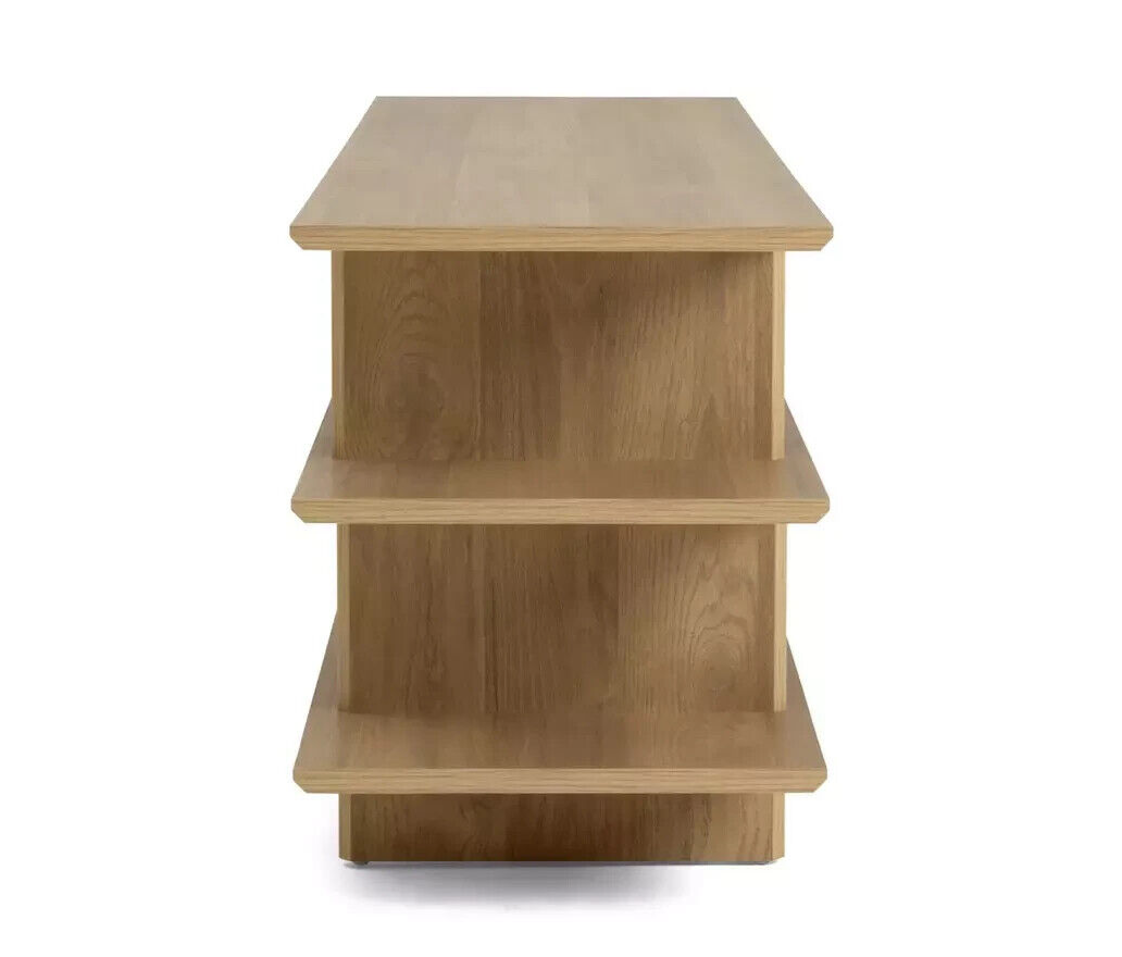 Raymond TV Unit Oak | Modern Entertainment Stand Living Room TV Media Storage