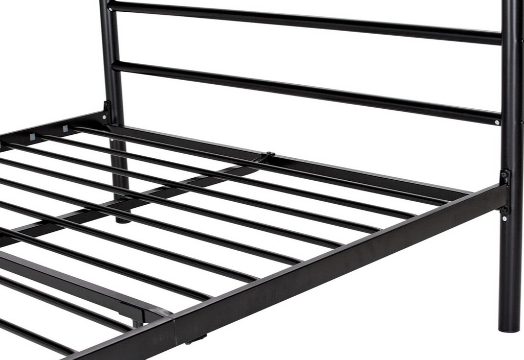 Home Avalon Small Double Metal Bed Frame Black | Sturdy Modern Bedroom Furniture