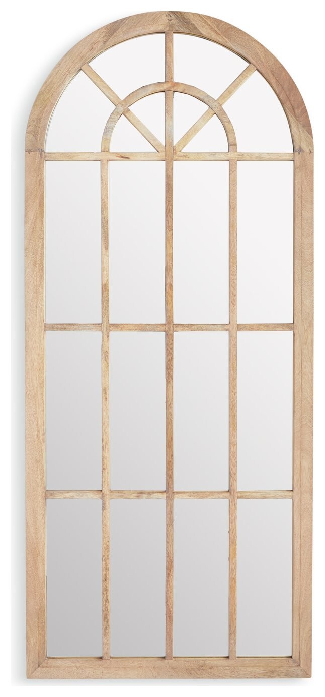 Habitat White Window Full Length Arch Wall Mirror- 140x60cm