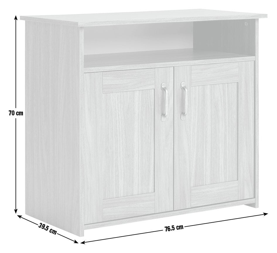 Ohio 2 Door Sideboard - Walnut ( B Grade )