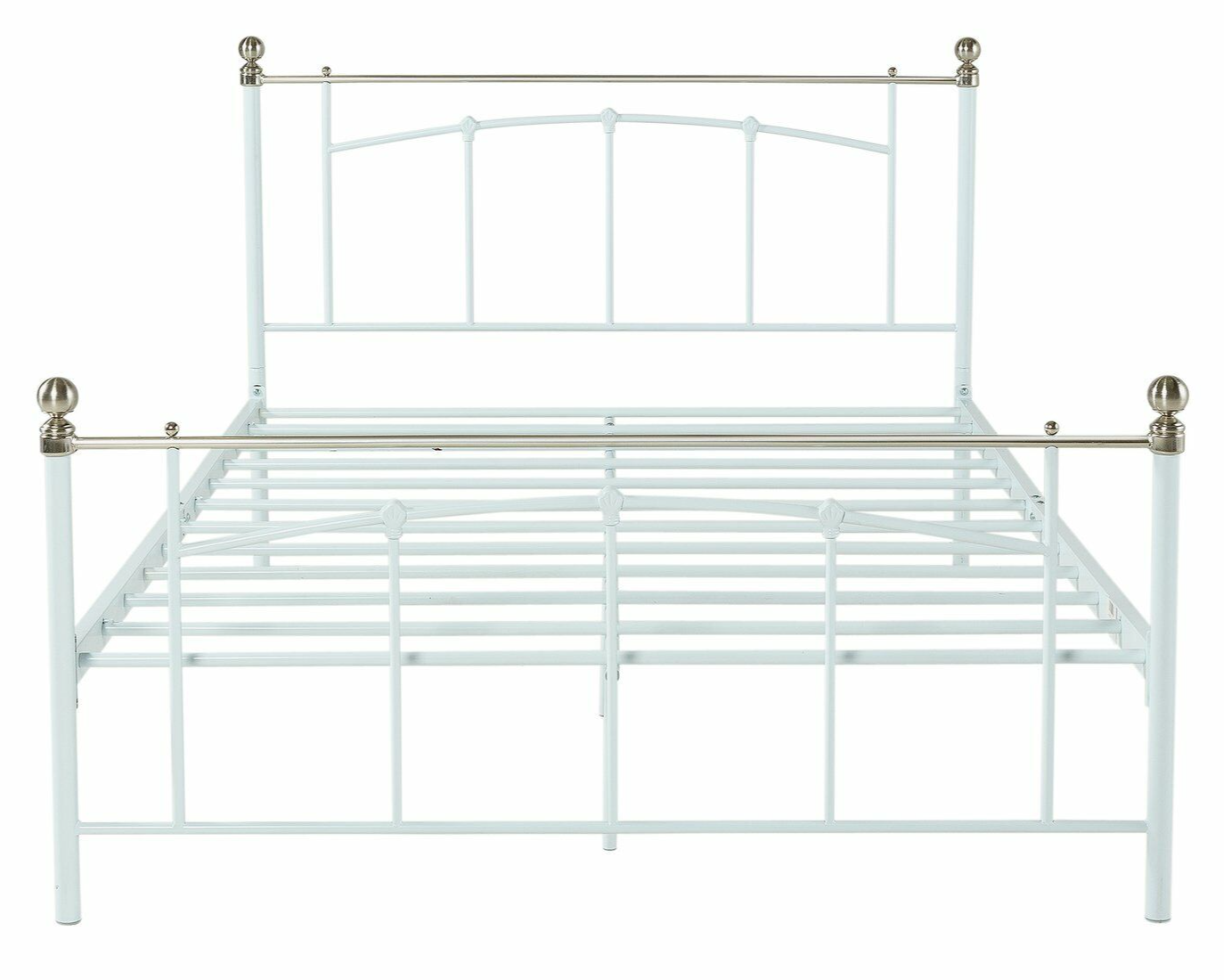 Yani Double Metal Bed Frame - White