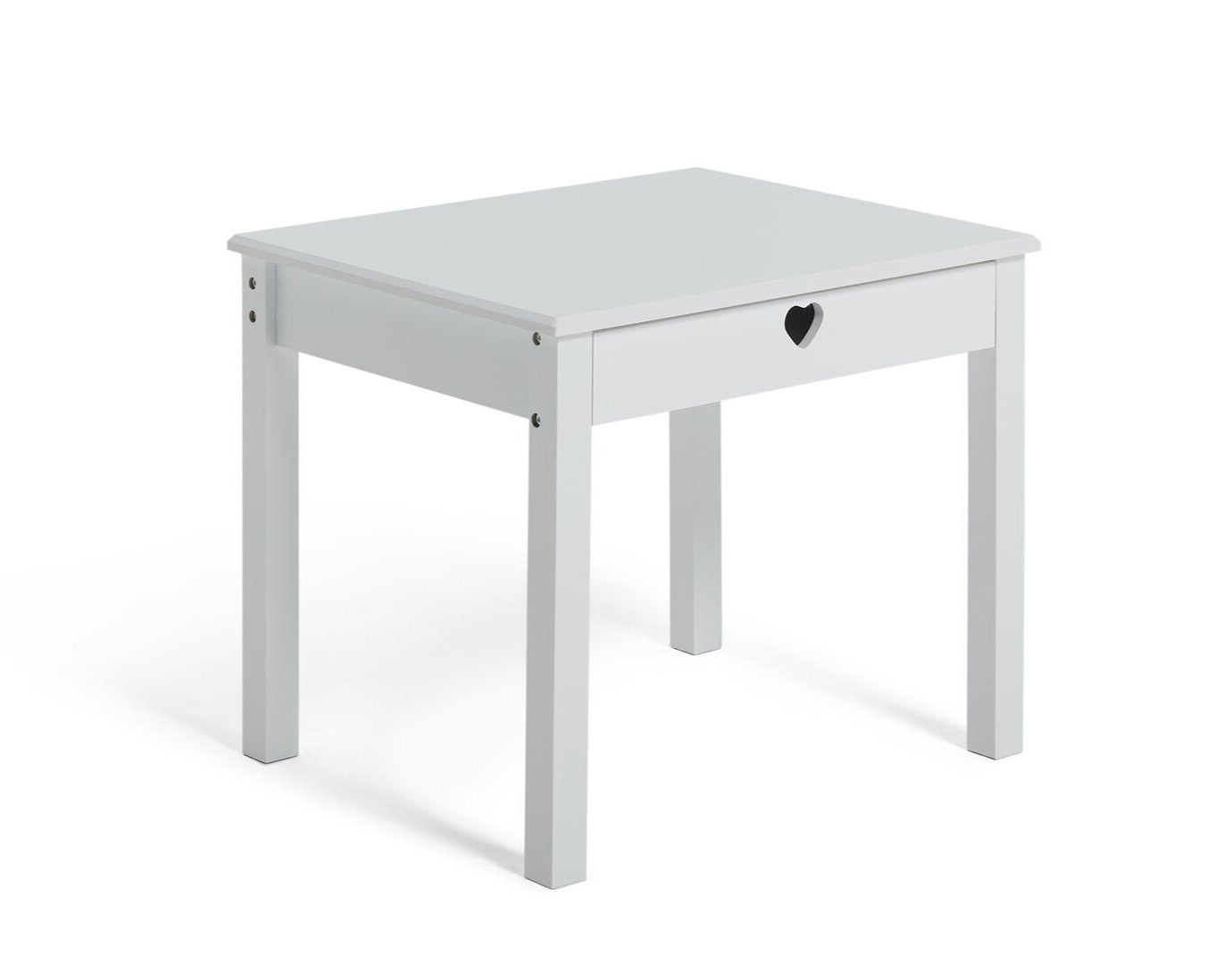 Mia Kids Table & 2 Chairs - White