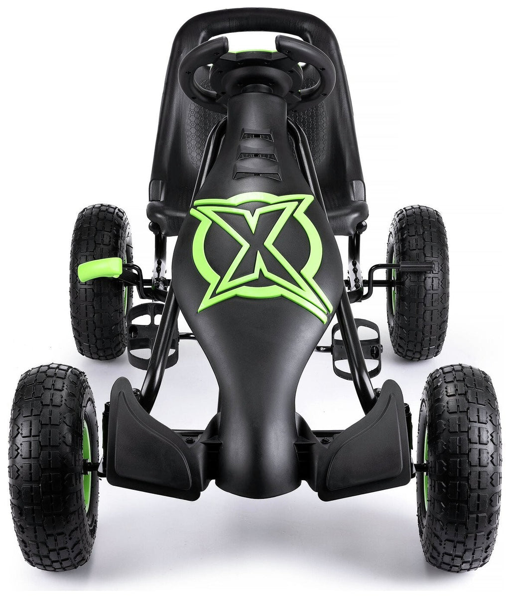 Xootz Viper Racing Go Kart - Black/Green
