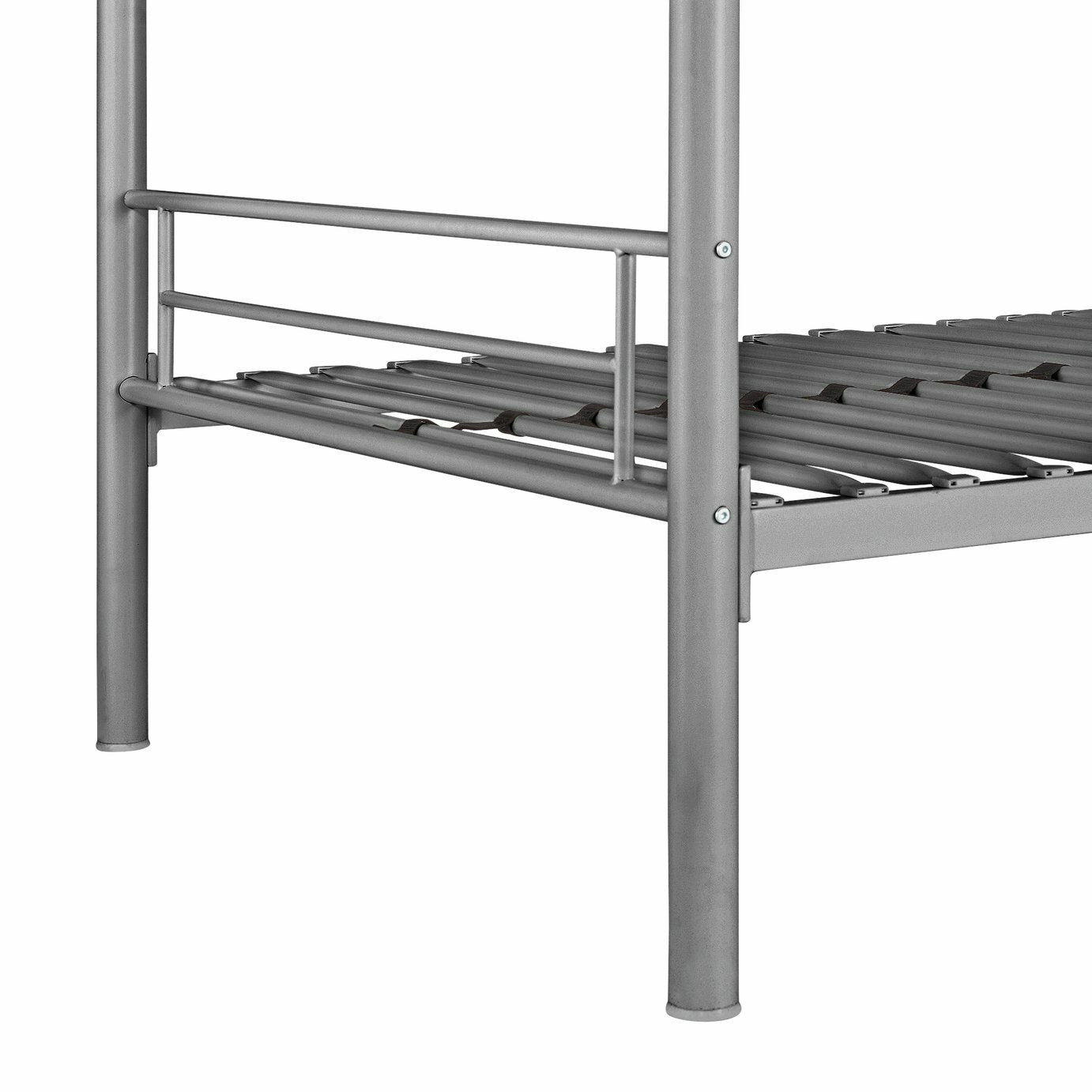 Mason Single Bunk Bed For Kids / Adults/Teenager -Silver x2 Memory Foam Mattress