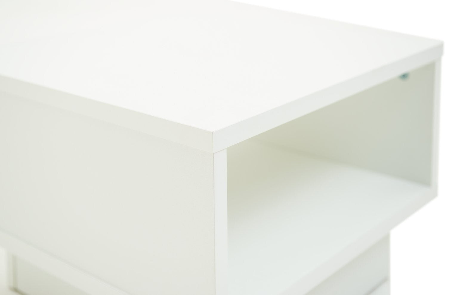Cubes End Table - White