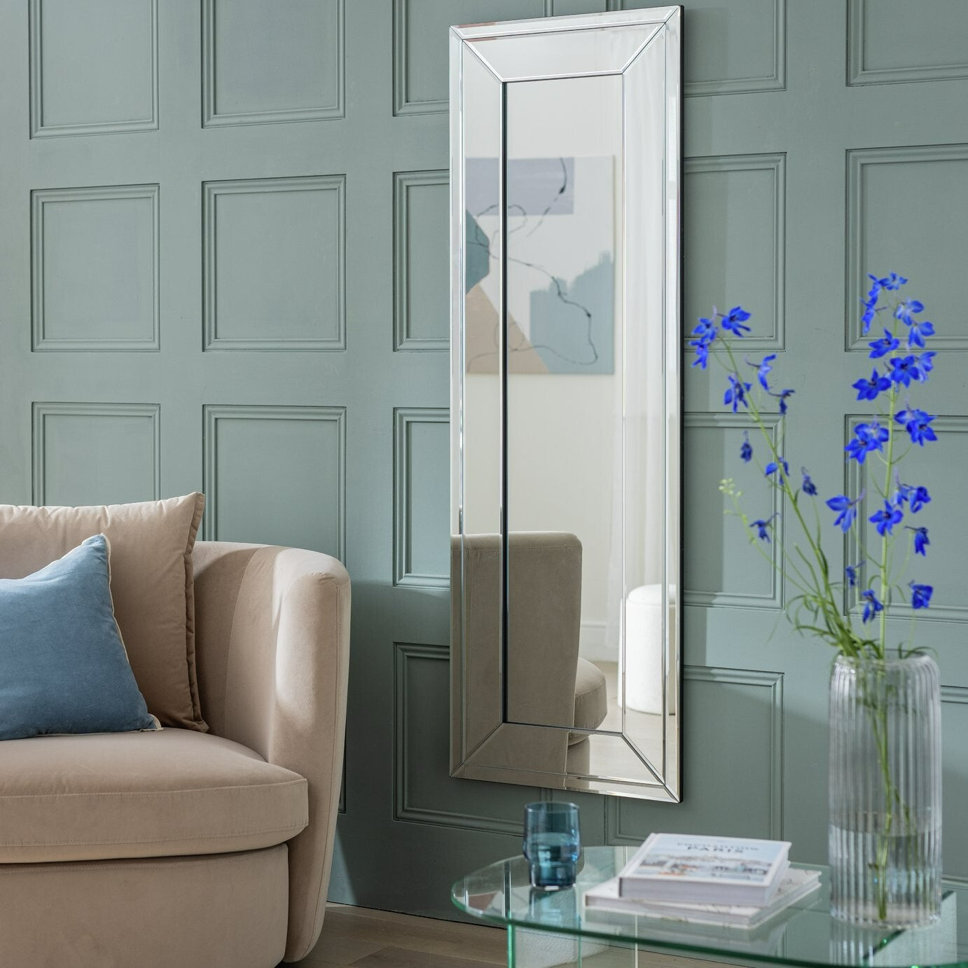 Home Bevelled Full Length Wall Mirror - 150x50cm