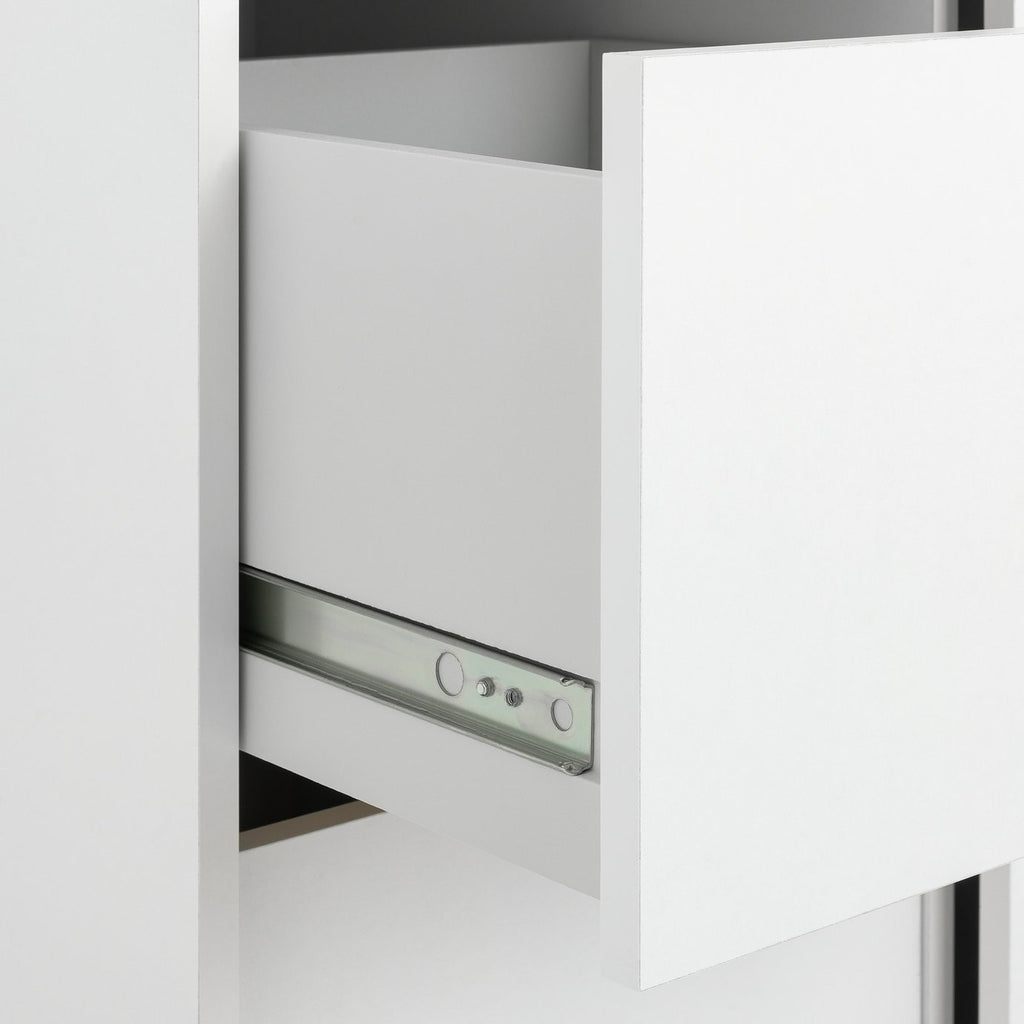 Home Malibu 1 Door Sliding Wardrobe - White ( B Grade )