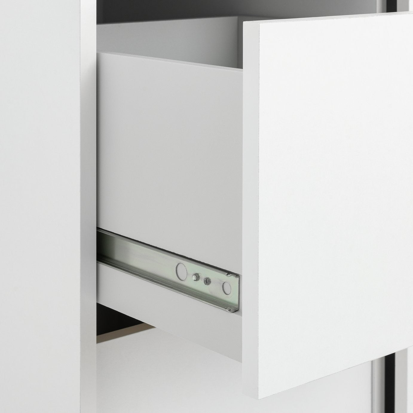 Home Malibu 1 Door Sliding Wardrobe - White ( B Grade )