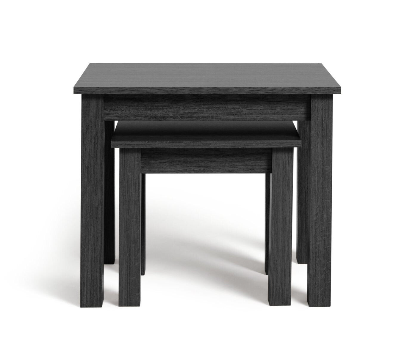 Nest of 2 Tables Black | Modern Side Tables Living Room Furniture
