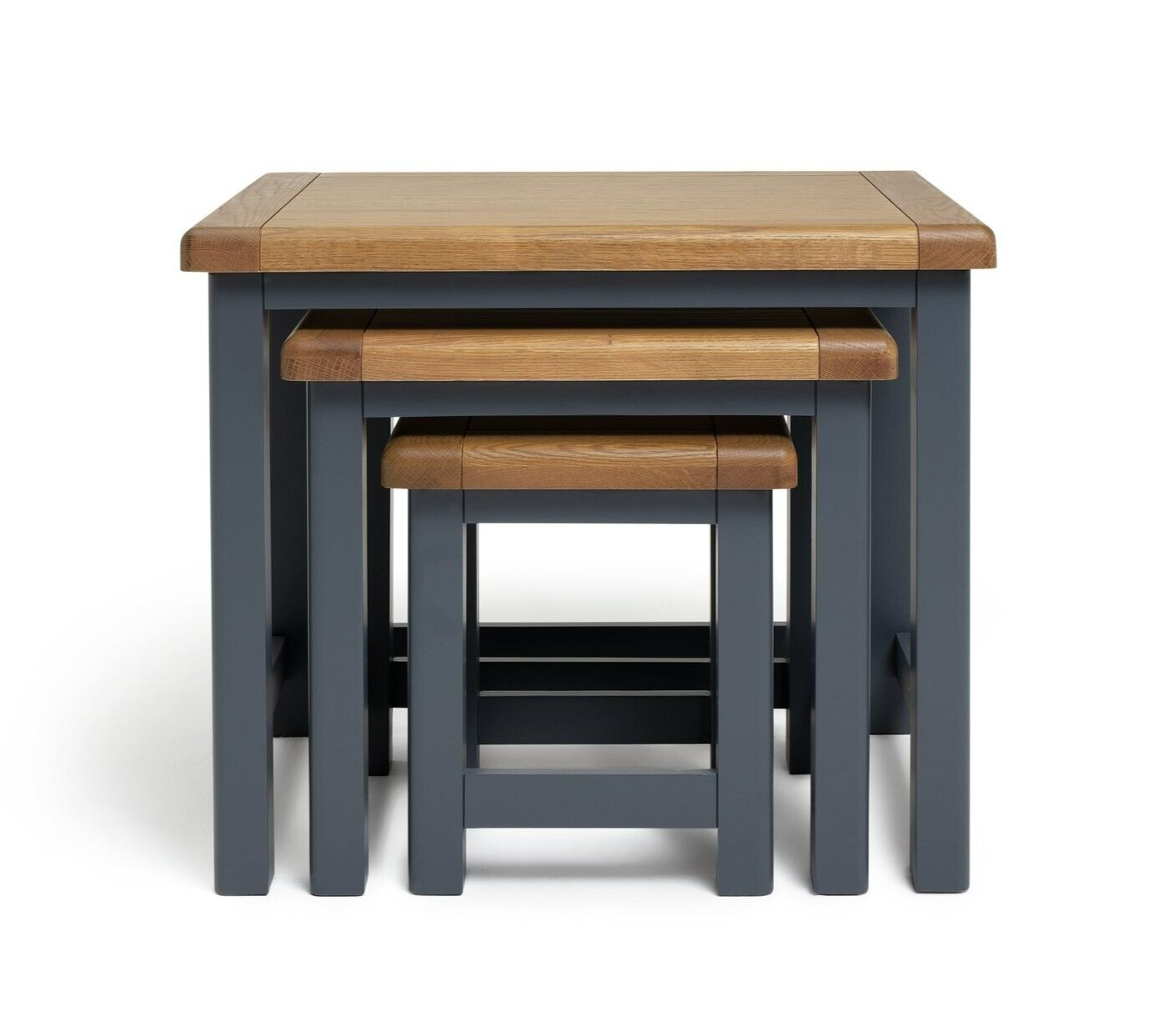 Kent Nest of 3 Tables - Grey & Oak