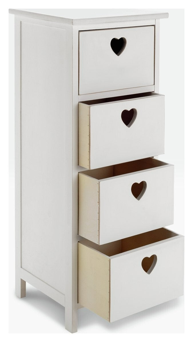 Edie 4 Drawer Storage Unit â€“ White