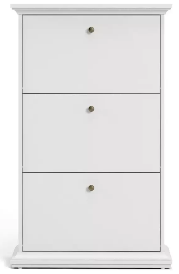 Tvilum Paris Shoe Storage Cabinet-White