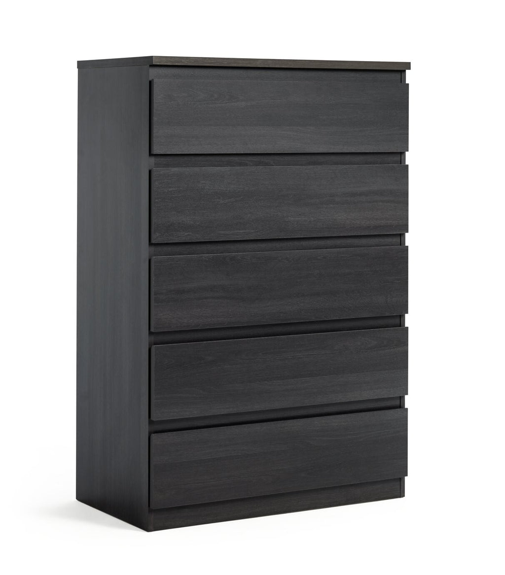 Habitat Jenson 5 Drawer Chest - Black Brown