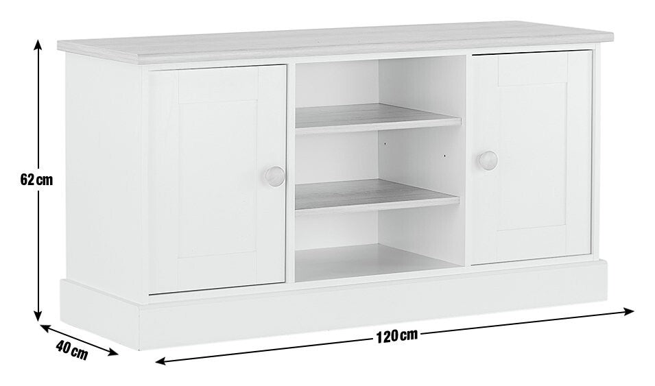 Winchester 2 Door Sideboard & TV Unit - Two Tone ( B Grade 37000 - 37004 )