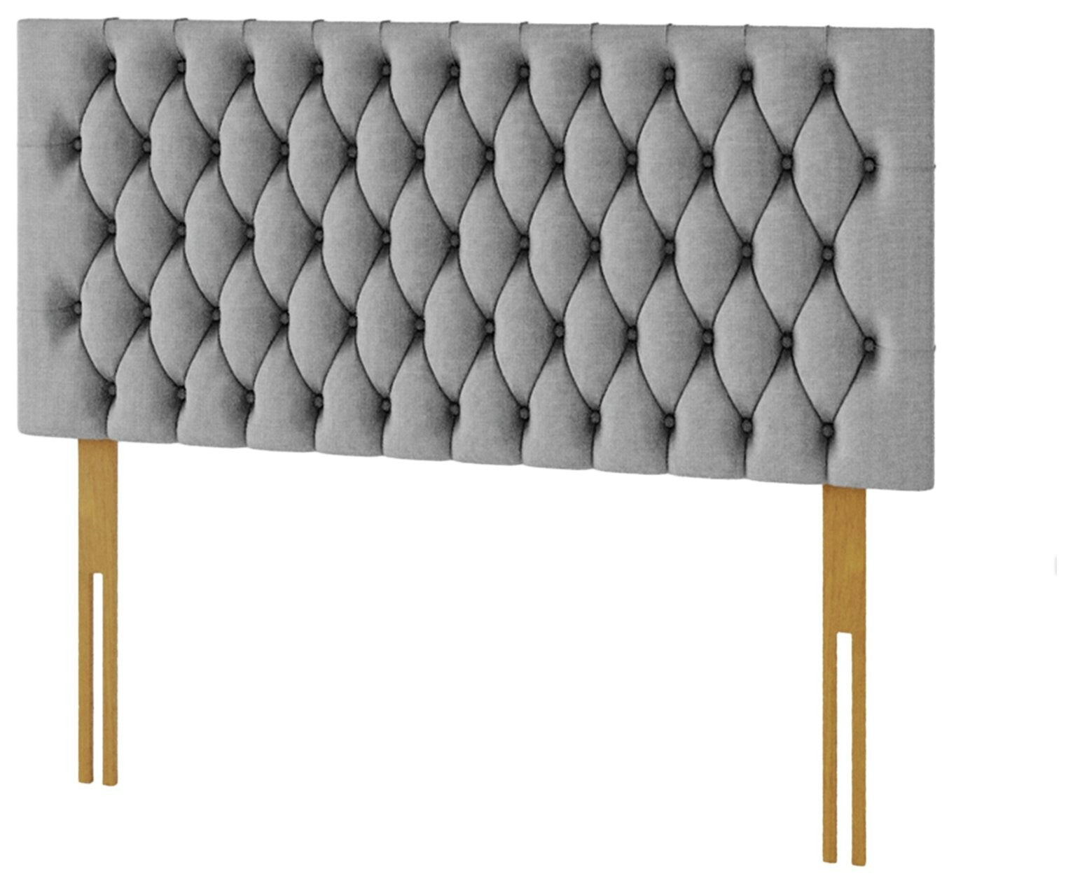 Aspire Monroe Linen Double Headboard - Grey