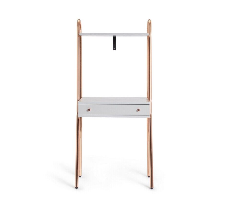 Habitat Valence 1 Drawer Ladder Desk - Grey | Home Office Desk with Storage Draw
